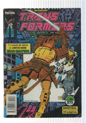 Comic, Forum: Transformers num 56 -A flor de piel. Presentando a: Bludgeon