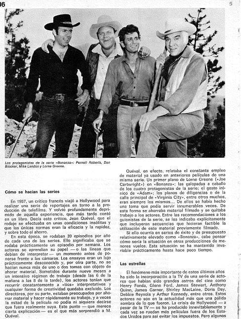 LAMINA 4820:Bonanza P.RobertsD.BlockerM.LandonL.Greene