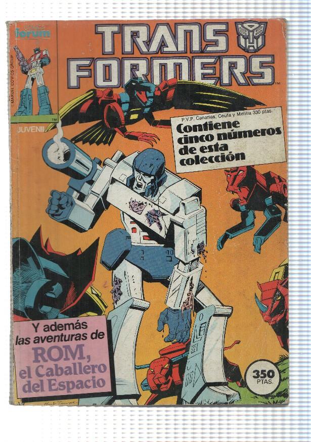 Comic retapado: Transformers (num 22 al 26). Ademas las aventuras de Rom, el Caballero del Espacio