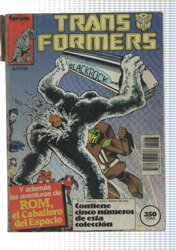 Comic retapado: Transformers (num 27 al 31). Ademas las aventuras de Rom, el Caballero del Espacio