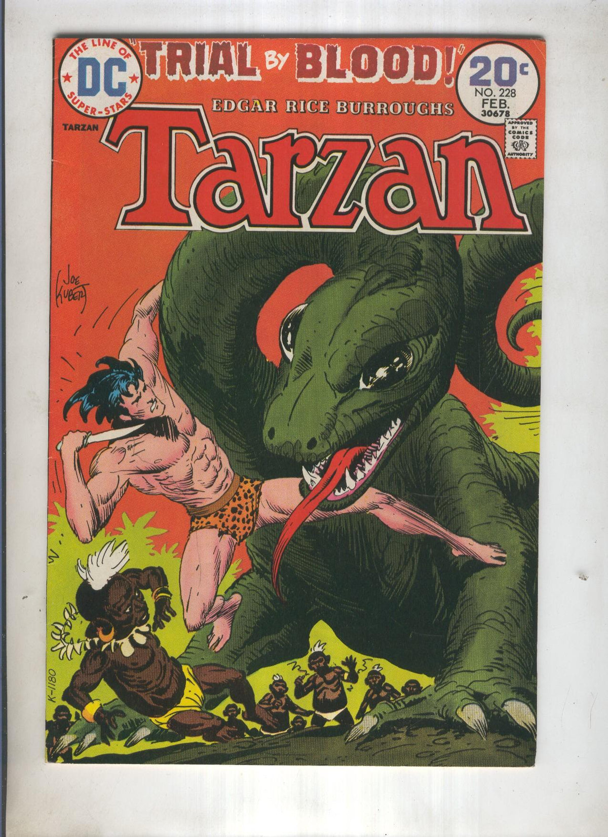 TARZAN LORD OF THE JUNGLE DC Numero 228: Trial by the blood