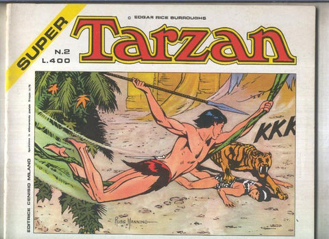 Super Tarzan tiras diarias de Russ Manning numero 02