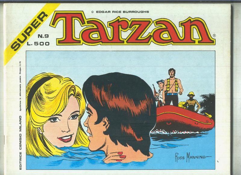 Super Tarzan tiras diarias de Russ Manning numero 09