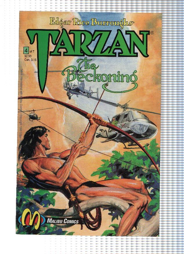 TARZAN: THE BECKONING, Volume 1, Numero 04: The Birds of Death (Malibu Comics)