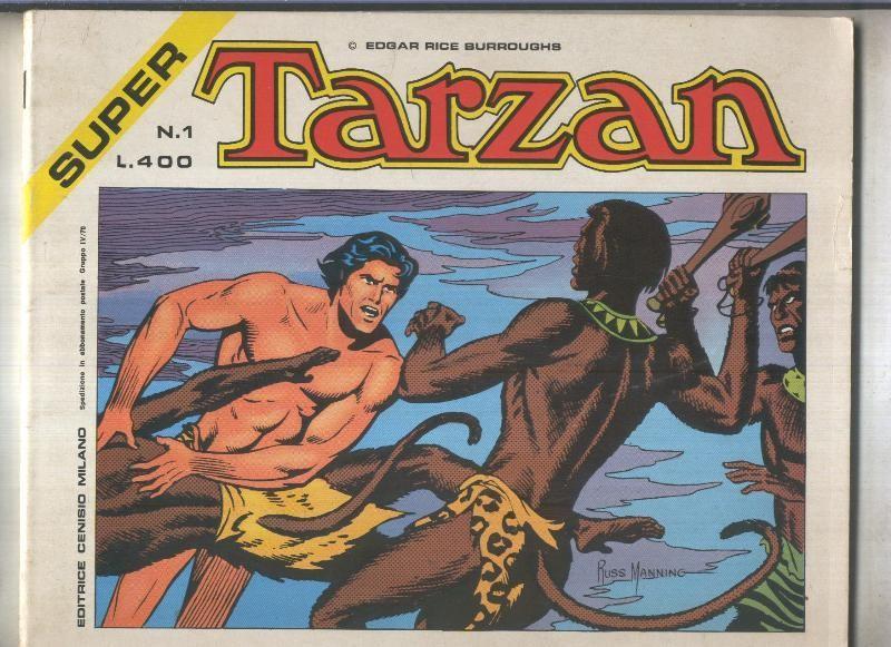 Super Tarzan tiras diarias de Russ Manning numero 01