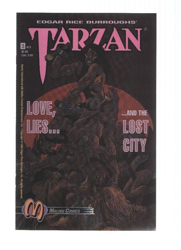 TARZAN: Love, Lies and the Lost City, Mini-Serie: Numero 03 (Malibu Comics)