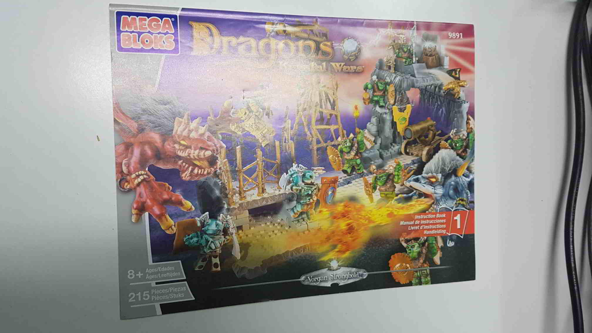 Manual de Instrucciones: Mega Bloks. Dragons Krystal Wars. Vorgan Stronghold