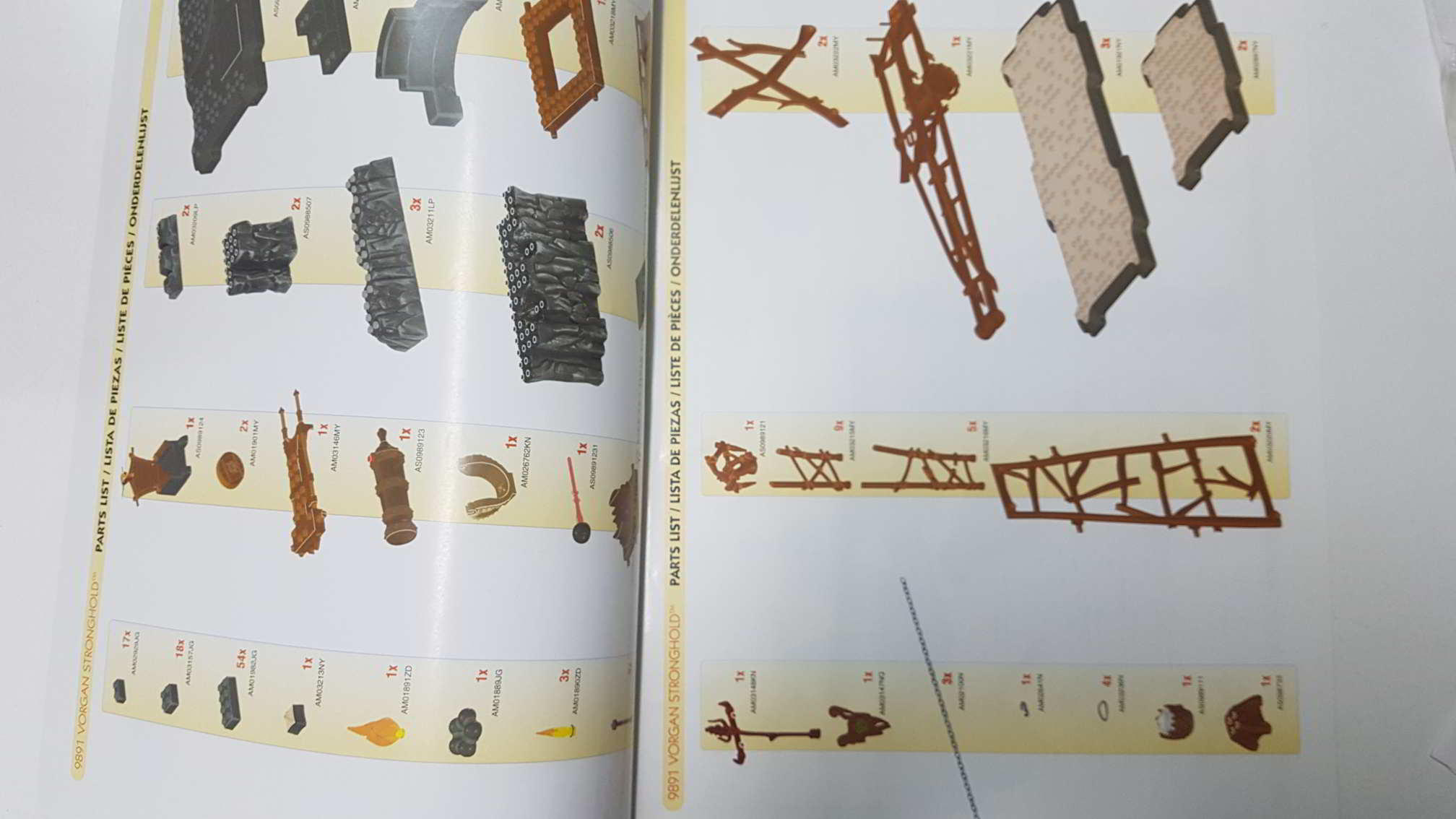 Manual de Instrucciones: Mega Bloks. Dragons Krystal Wars. Vorgan Stronghold