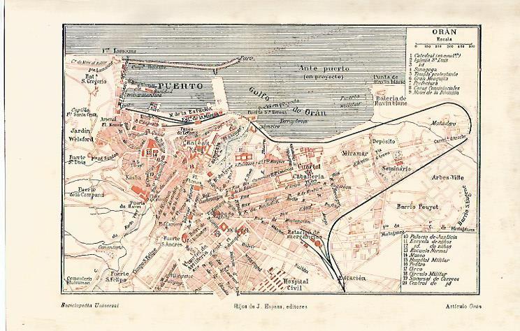 LAMINA ESPASA 7546: Mapa de Oran