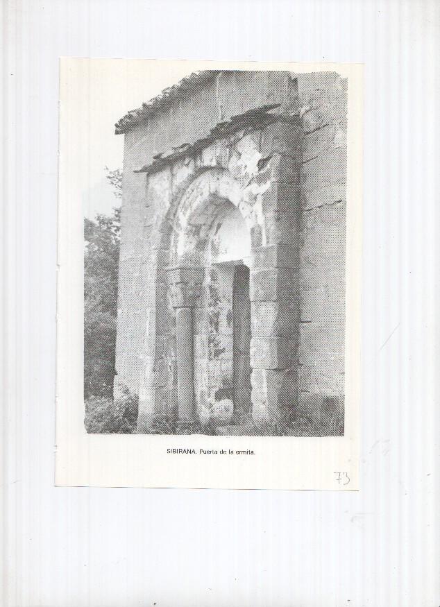 Historia de Aragon: lamina numero 073: Sibirana (puerta ermita) y Sisamon (castillo)