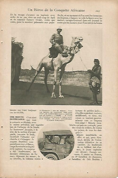LAMINA 8405: El General Gouraud en camello