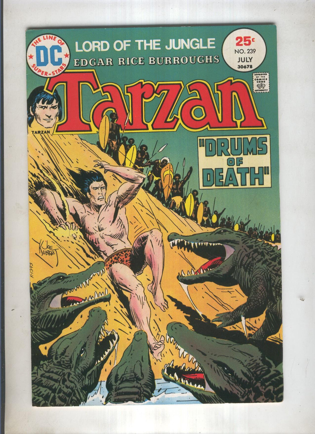 TARZAN LORD OF THE JUNGLE DC Numero 239: Drums of death