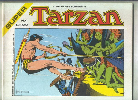 Super Tarzan tiras diarias de Russ Manning numero 04