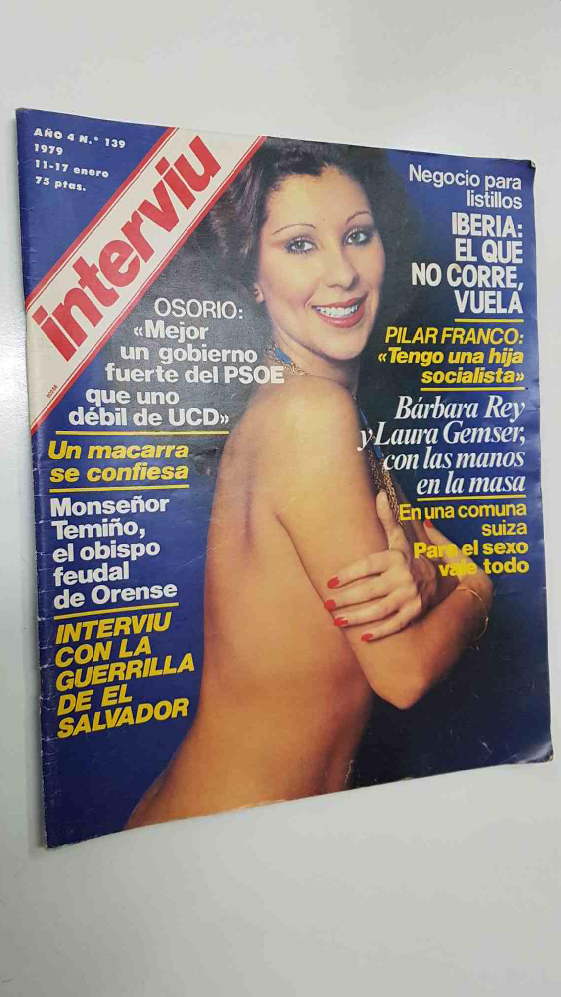Revista Interviu: año 4 num 139 (11-1-79) - Portada: Jeny Jada. Patricia Gori, Interviu con la Guerrilla de El Salvador