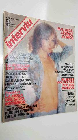 Revista Interviu: año 3 num 131 (16-11-78) - Portada: Amel Amor. Mujeres golpeadas por sus maridos. Mallorca arsenal atomico
