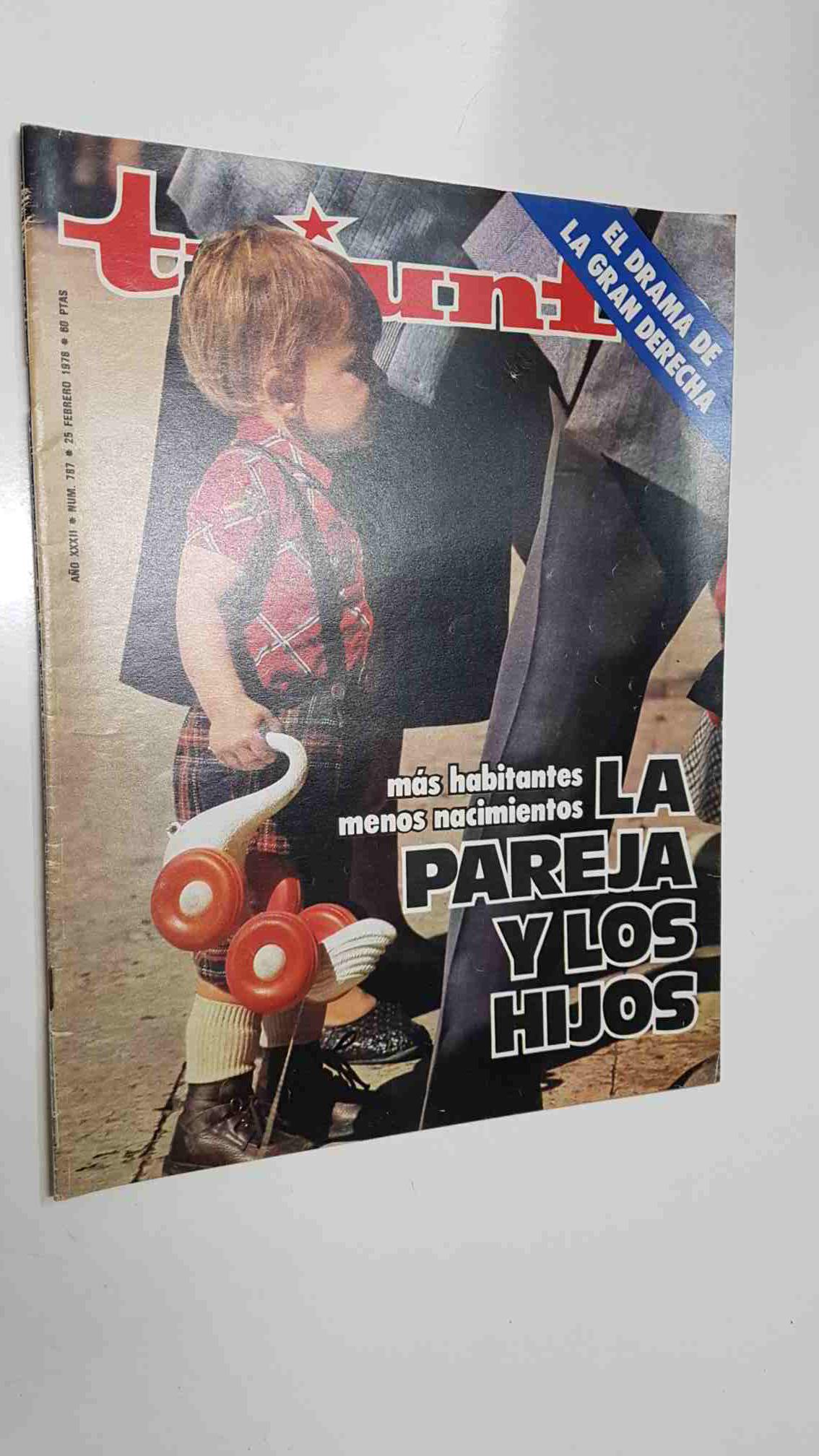Revista Triunfo año XXXII num 787 (25-1-78) - El drama de la gran derecha. España: Mas habitantes menos nacimientos