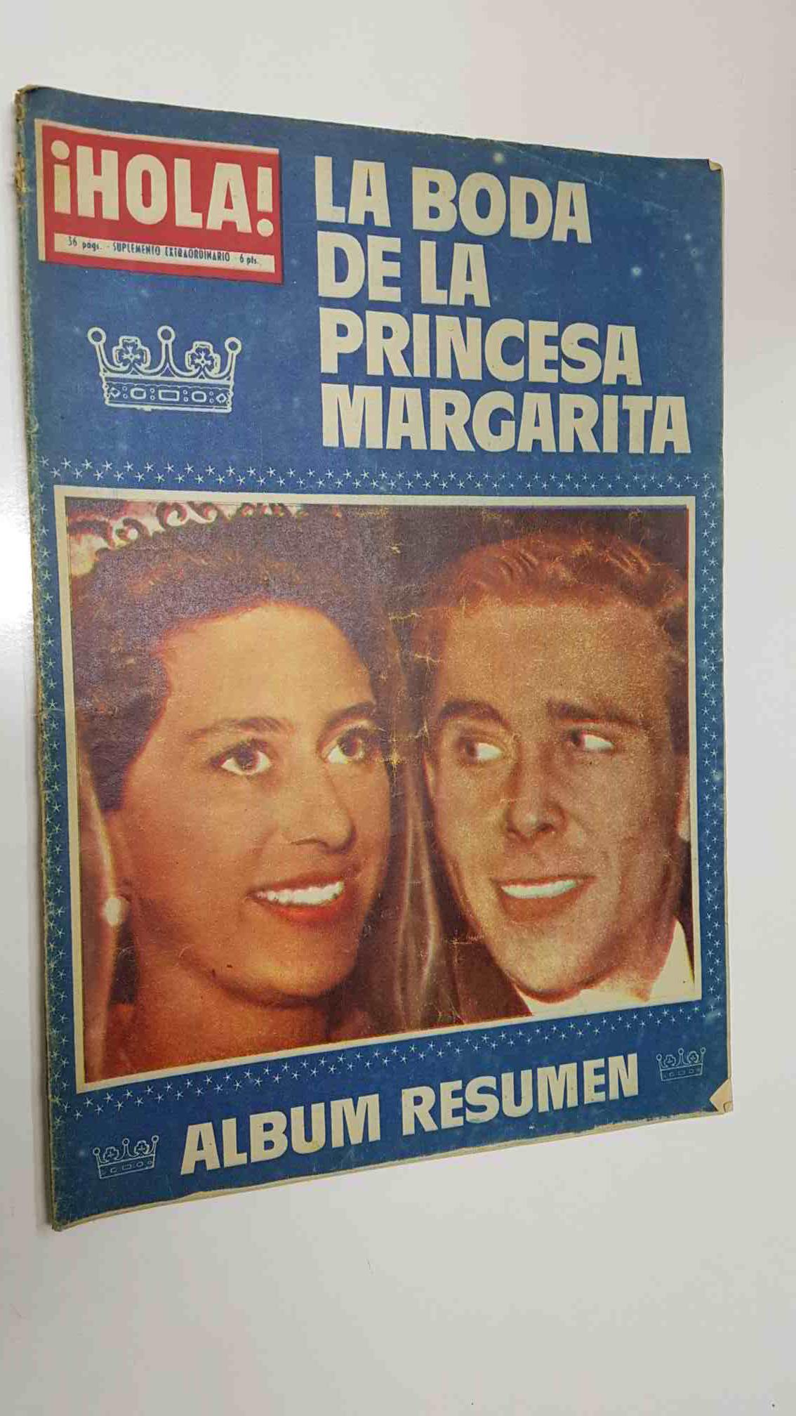 Suplemento Extraordinario (revista Hola) - La Boda de la Princesa Margarita. Album resumen
