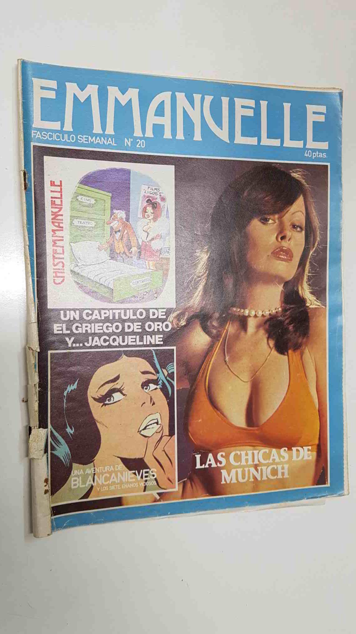 Fasciculo Emmanuelle: num 20 - Las chicas de Munich. Una aventura de Blancanieves y los siete viciosos