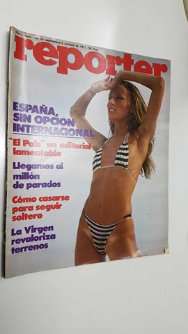 revista: Reporter año 1 num 19 (3 sept 1977) - Luisa esta sola, Alta tension por la reforma militar. La Virgen revaloriza terrenos