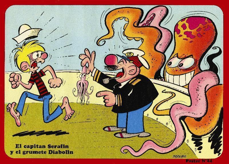 El Boletin: Poster DIN 3 numero 060: El Capitan Serafin y el grumete Diabolin