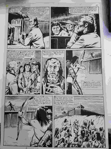 Dibujo original de: Rin Tin Tin, pagina 9 (dibujo de Rosello)