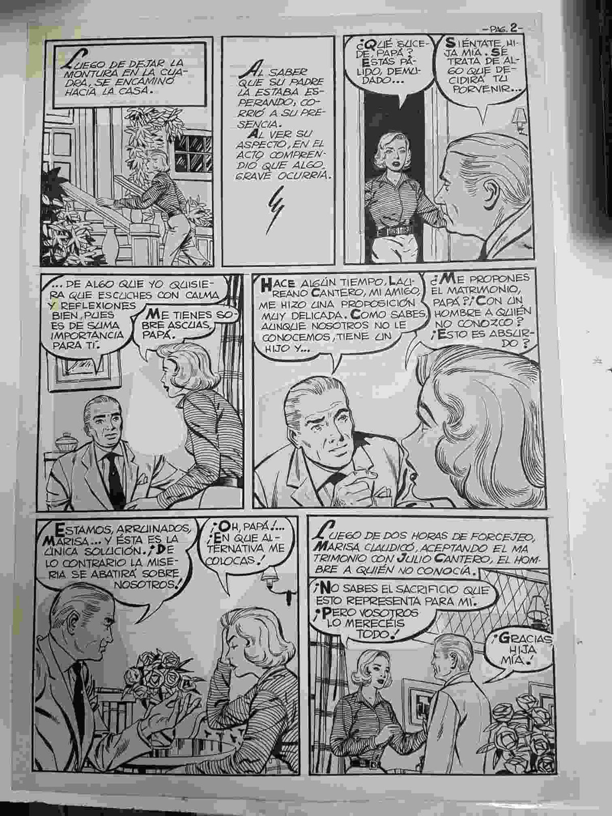 Dibujo original de: Sacrificio, pagina 2 ( dibujo de ?  )