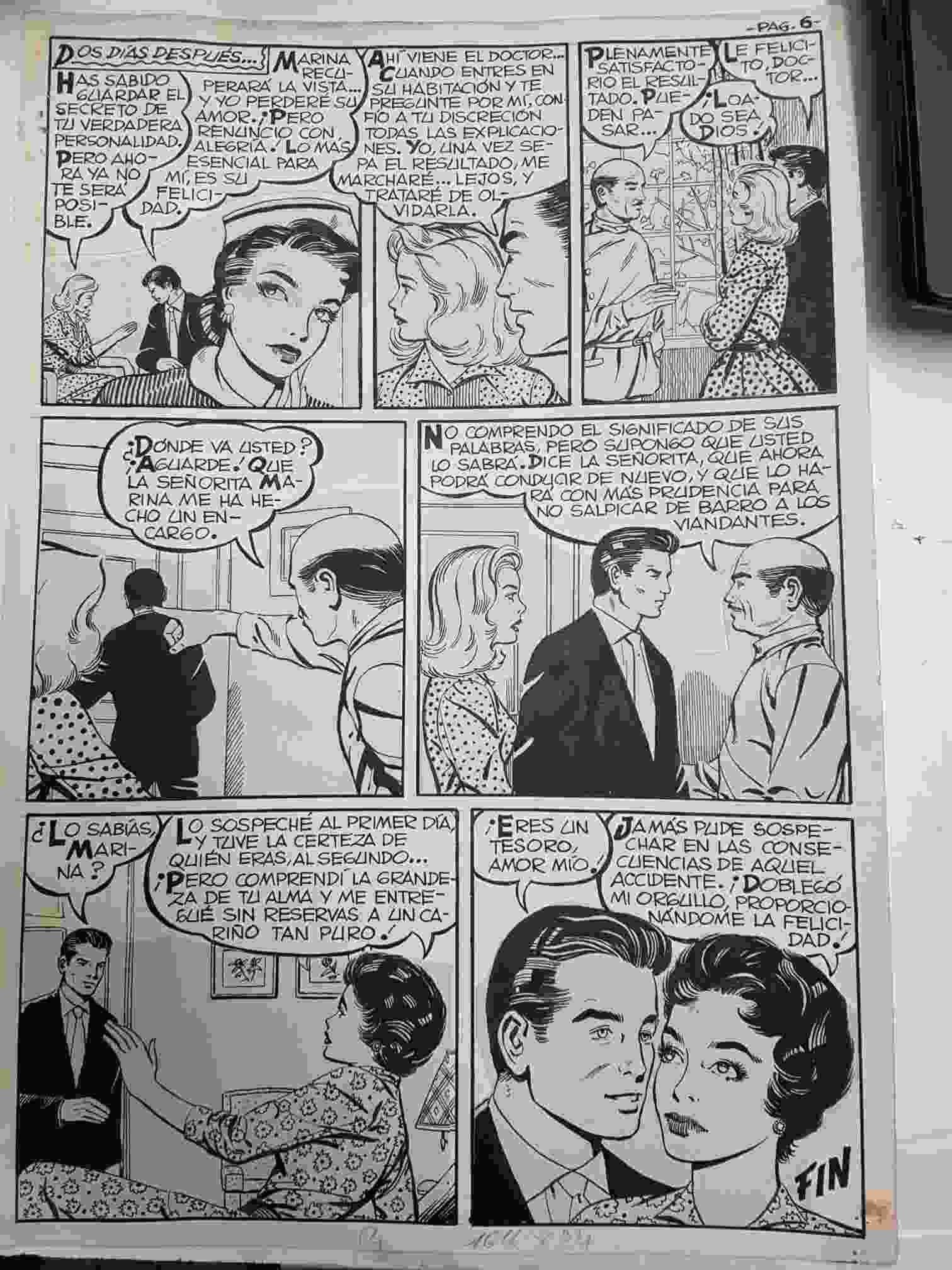Dibujo original de: Una muchacha orgullosa, pagina 6 ( dibujo de ?  )