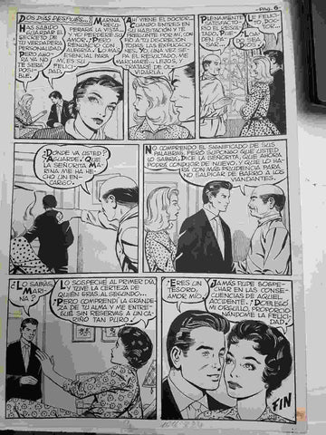 Dibujo original de: Una muchacha orgullosa, pagina 6 ( dibujo de ?  )