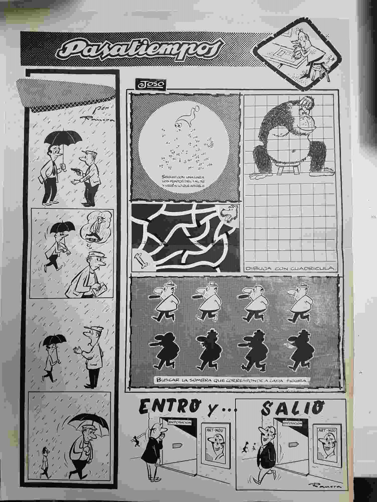 Dibujo original de: pagina tematica Pasatiempos (dibujo de Joso, Ranera, numerada 83 en trasera) )