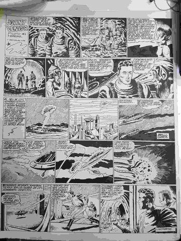Dibujo original de: Jhony Venider, pagina ? (dibujo de Antonio Garcia, numerada 9 en trasera)