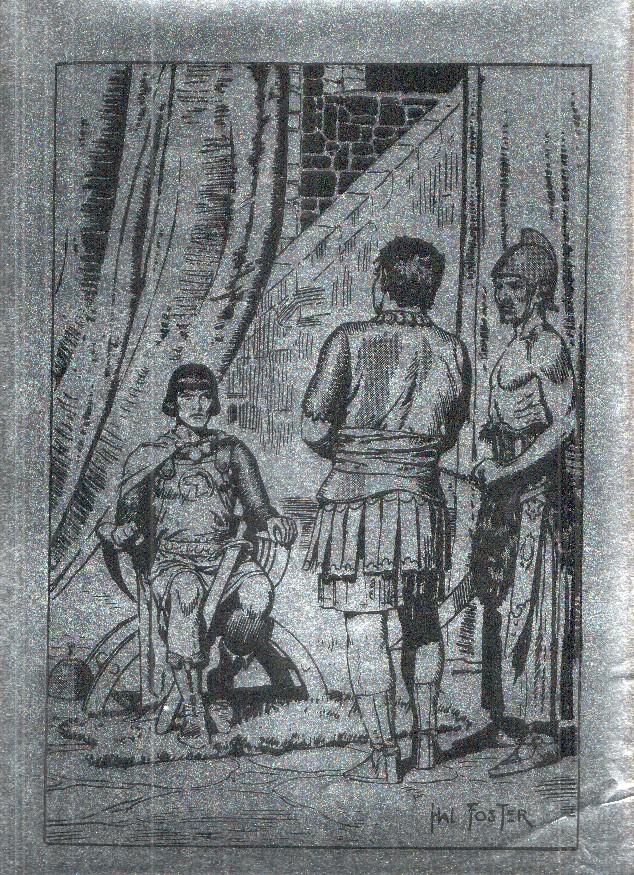 Lamina medida 24,5 x 33,5 cm; dibujo Principe Valiente de Hal Foster