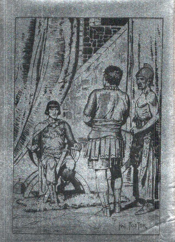 Lamina medida 24,5 x 33,5 cm; dibujo Principe Valiente de Hal Foster