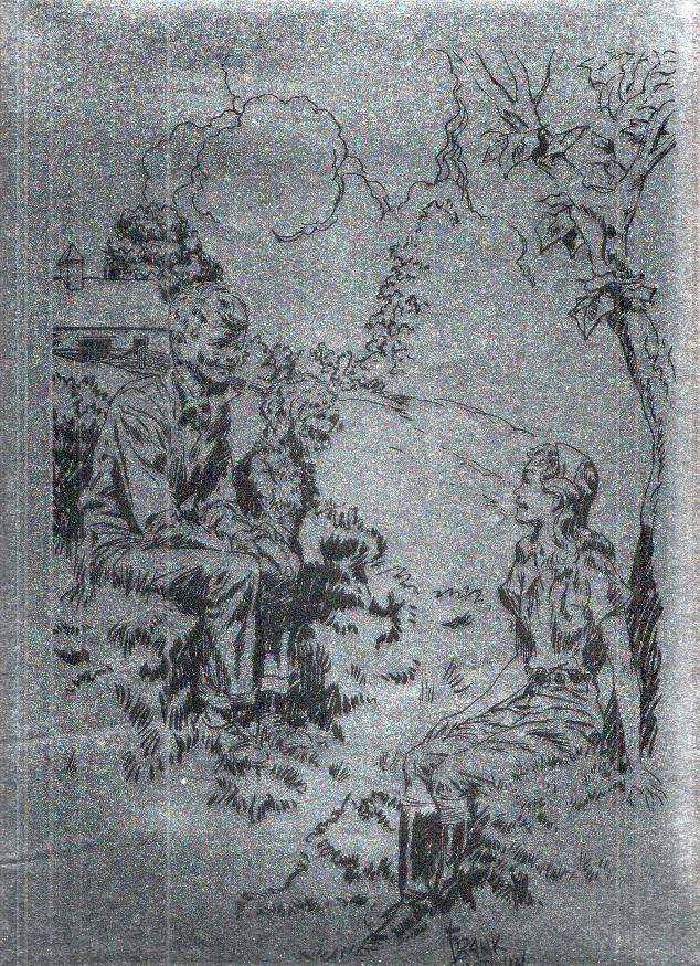 Lamina medida 24,5 x 33,5 cm; dibujo de Rusty Riley de Frank Godwin
