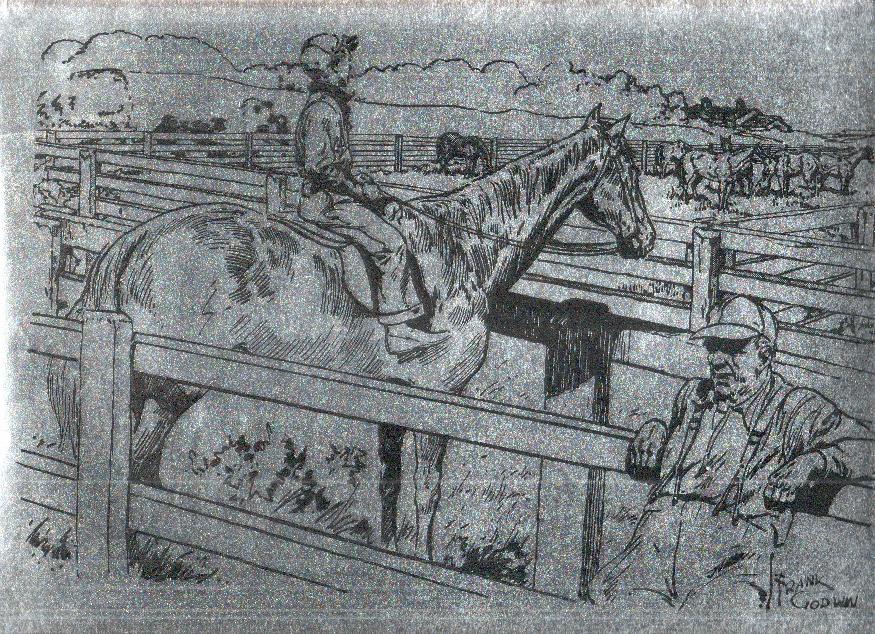 Lamina medida 24,5 x 33,5 cm; dibujo de Rusty Riley de Frank Godwin