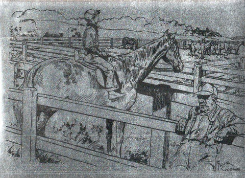 Lamina medida 24,5 x 33,5 cm; dibujo de Rusty Riley de Frank Godwin