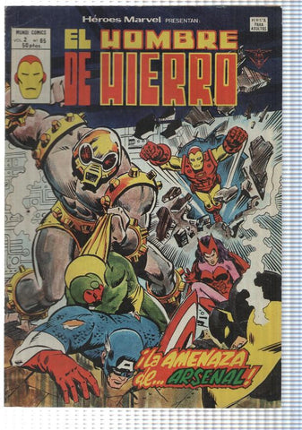 Mundi Comics: Heroes marvel num 65. El Hombre de Hierro - La amenaza de Arsenal