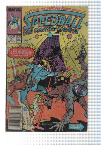 comic, Marvel: Speedball vol. 1 num 01 (October 1988) - The Masked Marvel