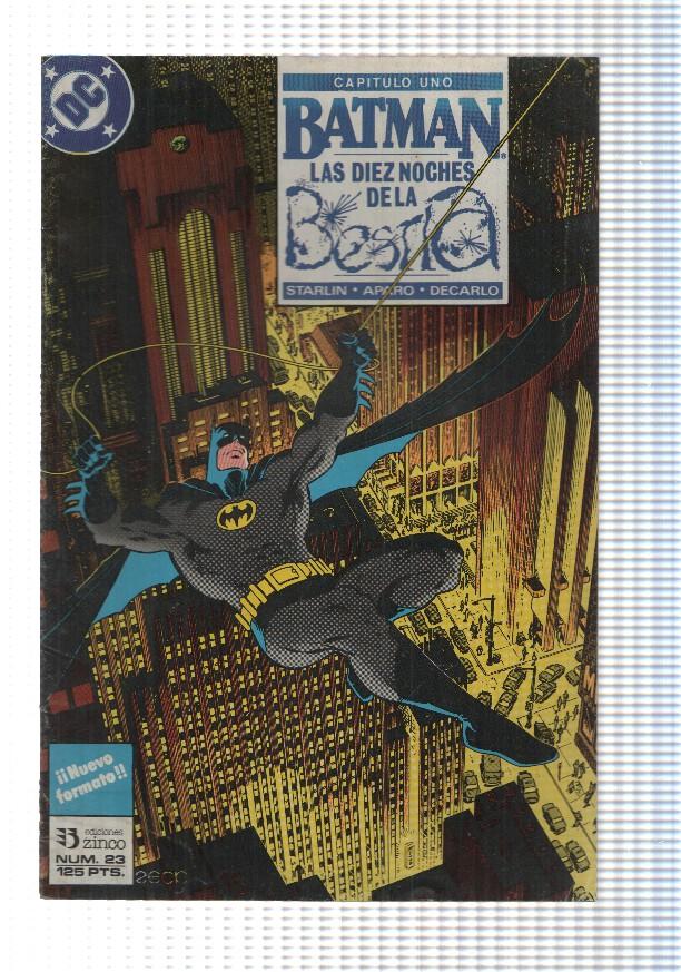 comic, DC: Batman num 23 - Las diez noches de la bestia capitulo 1. Aparo - Starlin - DeCarlo
