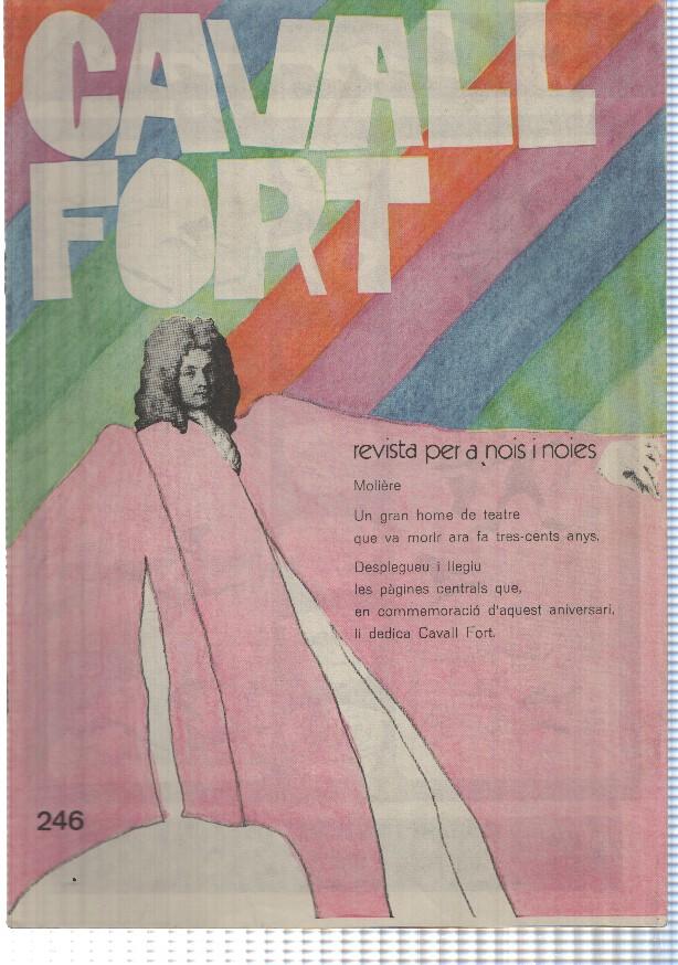revista: Cavall Fort numero 0246 (febrer 1973). Pagines central dedicades als 300 anys de la mort de Moliere
