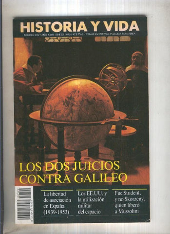 Historia y Vida revista numero 322: Los dos juicios contra Galileo