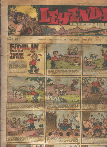 Leyendas Infantiles de Hispano Americana numero 085 (procede de tomo desencuadernado)