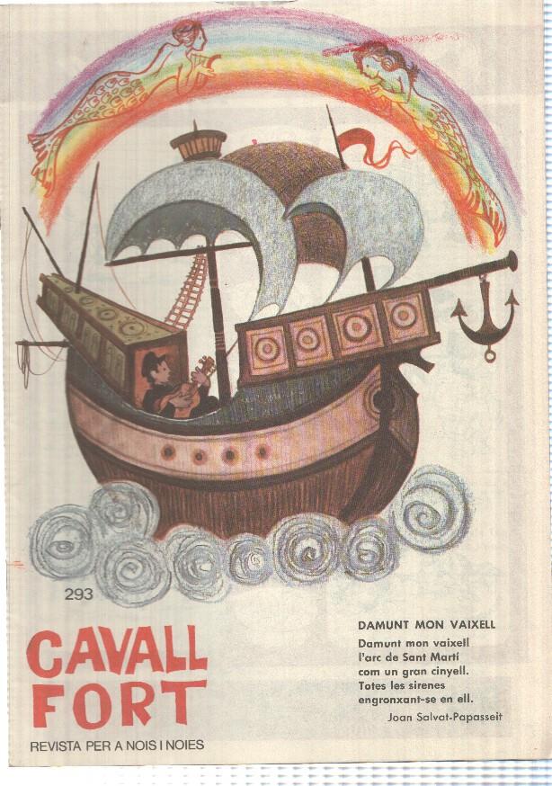 revista: Cavall Fort num 293, nov 1974 - Damunt Mon Vaixell. La radioastronomia. Lleida per Joan Santamaria