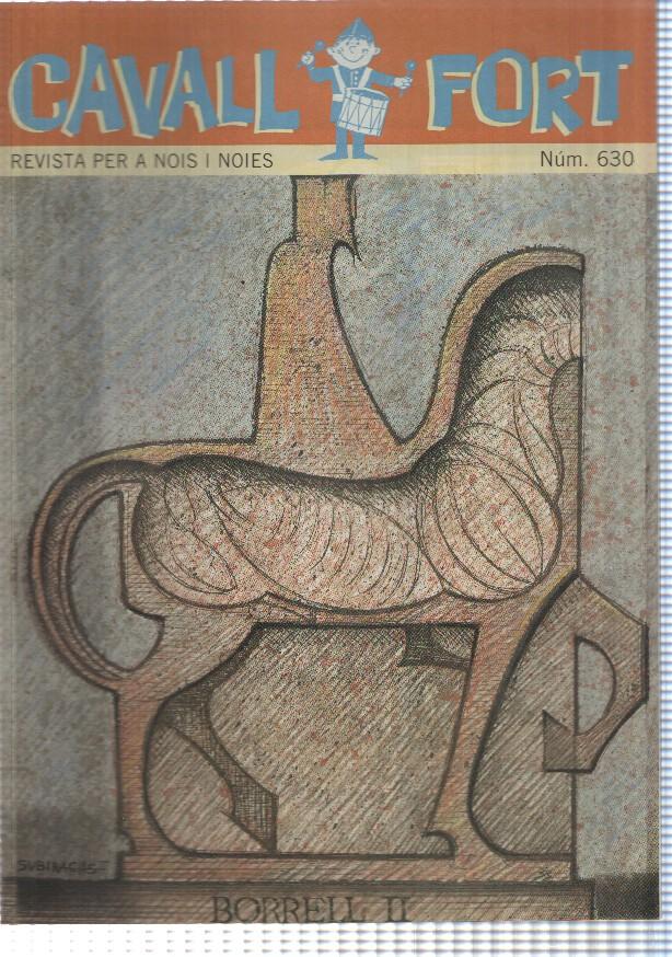revista: Cavall Fort num 630 oct 1988 - Entrevista a lescultor Josep M. Subirats - La Aventura de Mart part 2