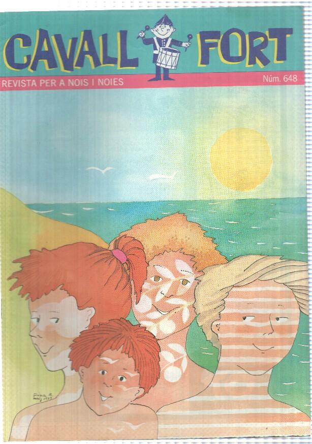 revista: Cavall Fort num 648 jul 1989 - Els Pallassos son de nassos. Passatemps: lAlfabet secret i altres.