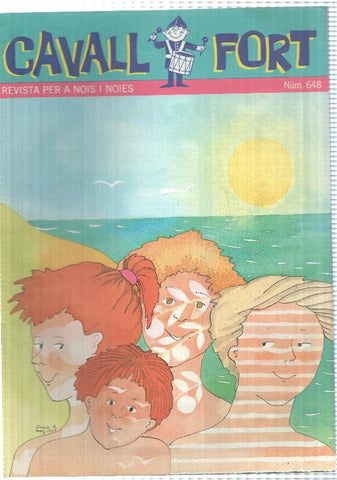 revista: Cavall Fort num 648 jul 1989 - Els Pallassos son de nassos. Passatemps: lAlfabet secret i altres.
