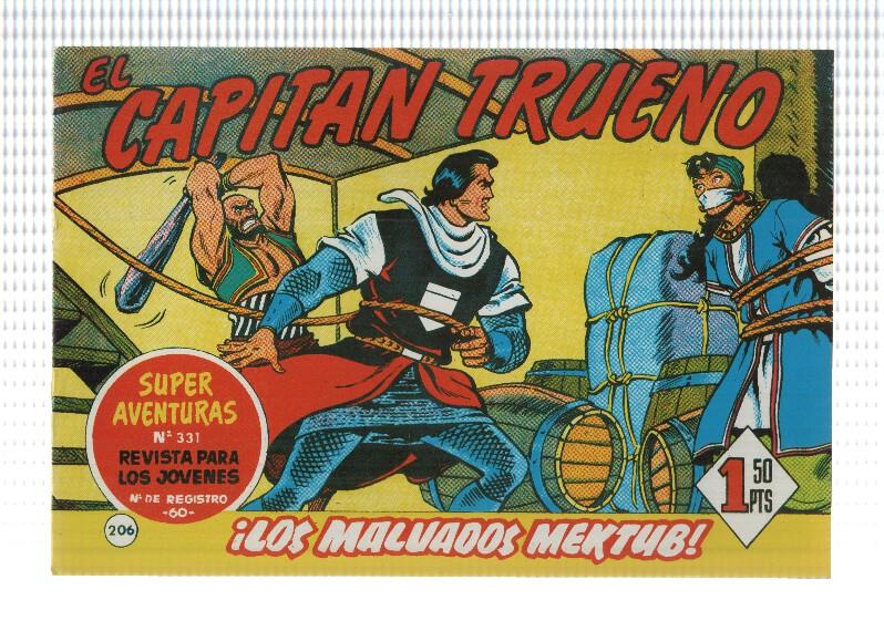 Facsimil editor desconocido de El Capitan Trueno numero 206: Los malvados Mektub