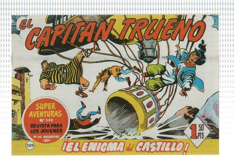 Facsimil editor desconocido de El Capitan Trueno numero 209: El enigma del castillo