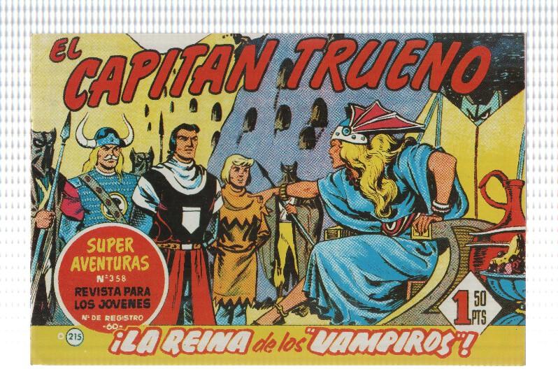 Facsimil editor desconocido de El Capitan Trueno numero 215: la reina de los vampiros