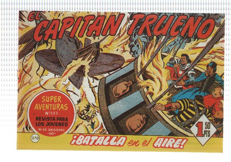 Facsimil editor desconocido de El Capitan Trueno numero 270: Batalla en el aire