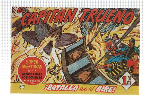 Facsimil editor desconocido de El Capitan Trueno numero 270: Batalla en el aire